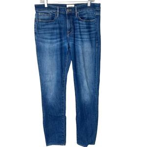 FRAME Men's L'homme Slim Straight Denim Jeans In Banks Medium Wash Sz 32